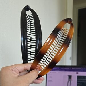 🎁3/$10🔴Black and Brown Hair Combs